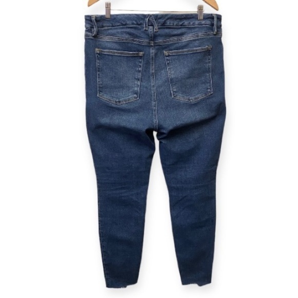 Good American 16 Jeans Skinny High Rise Fray Step Hems Women’s Stretch - Picture 2 of 11